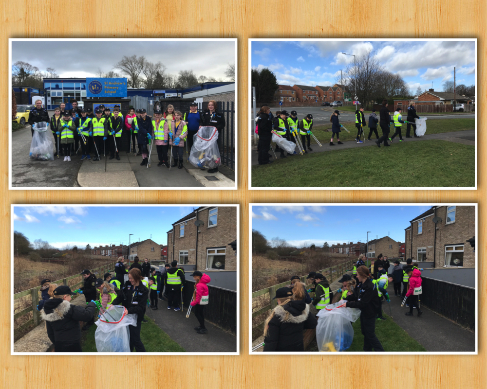 St Andrews Primary school litter pick 